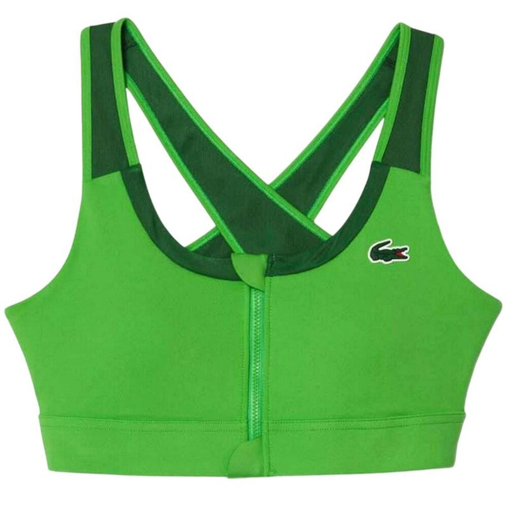 Lacoste Womens/Ladies Colour Block Stretch Sports Bra / Green